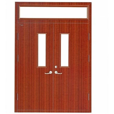 Puerta cortafuego con aislamiento térmico-de madera