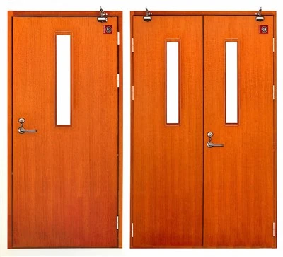 Puerta cortafuego de madera